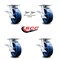 Service Caster 6 Inch Kingpinless Solid Poly Wheel Caster Brakes 2 Swivel Locks SCC, 4PK SCC-KP30S620-SPUR-SLB-BSL-2-SLB-2 - alternate 6